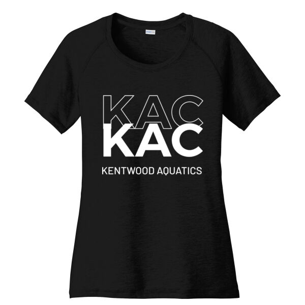 Sport-Tek® Women's PosiCharge® Tri-Blend Wicking Scoop Neck Raglan Tee Thumbnail